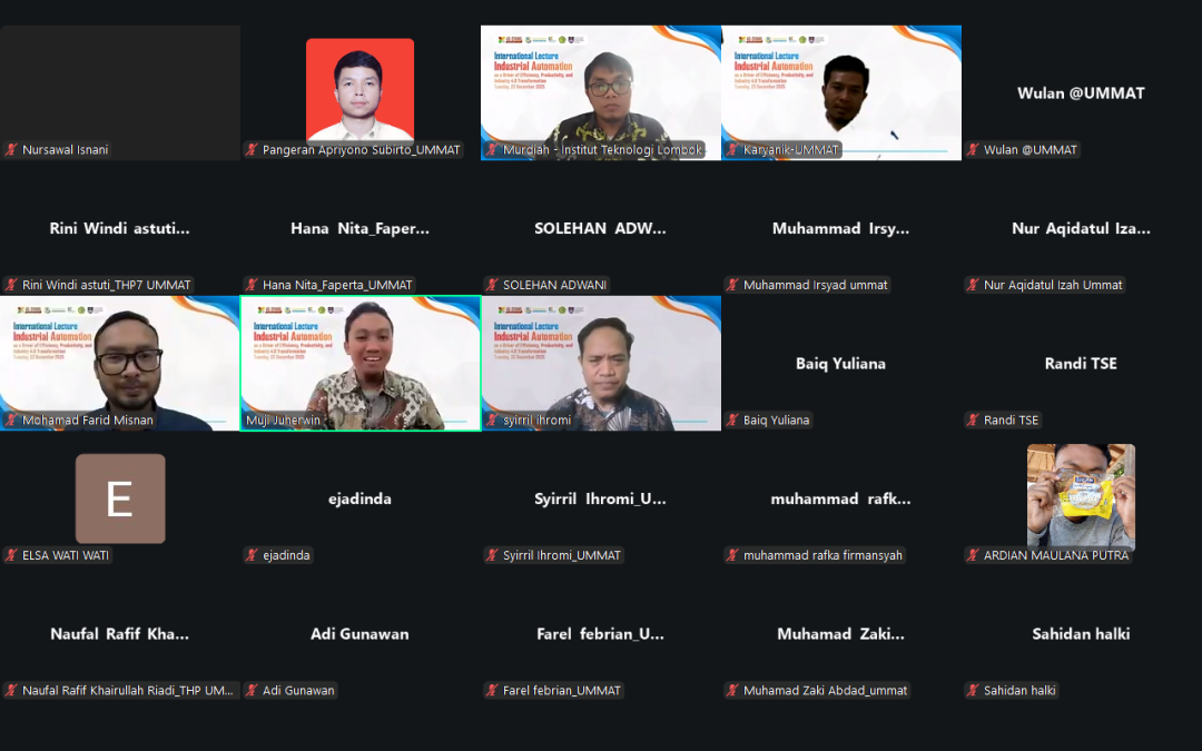 Kuliah Internasional FATEK ITL & FAPERTA UMMAT : Bahas Peran Industrial Automation dalam Mendorong Efisiensi dan Transformasi Industri 4.0.