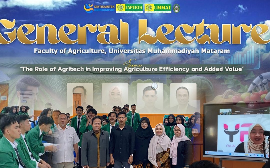 Dorong Efisiensi dan Nilai Tambah Pertanian, FAPERTA UMMAT Gelar General Lecture Agritech Berbasis Global