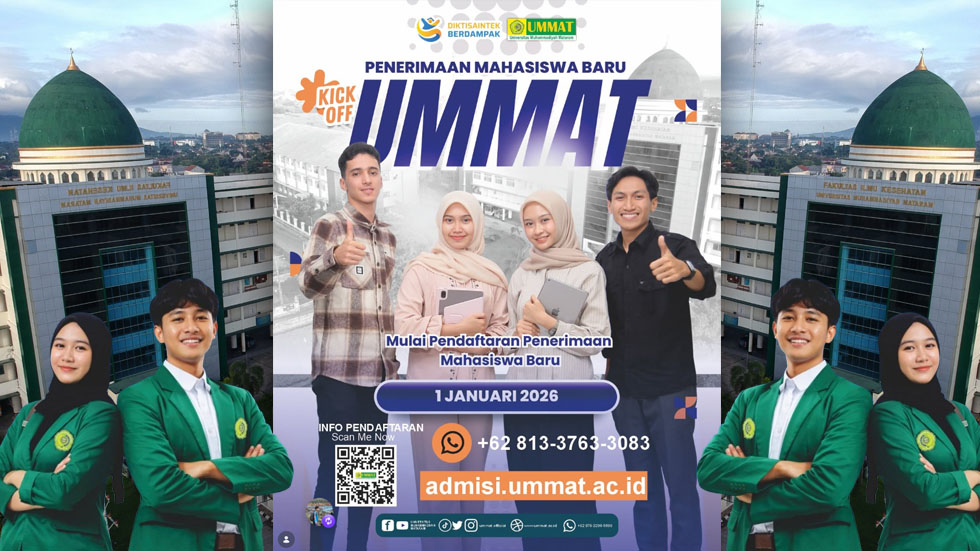 Wujudkan Mimpi dan Karier Gemilang! UMMAT Resmi Buka Penerimaan Mahasiswa Baru Tahun Akademik 2026/2027