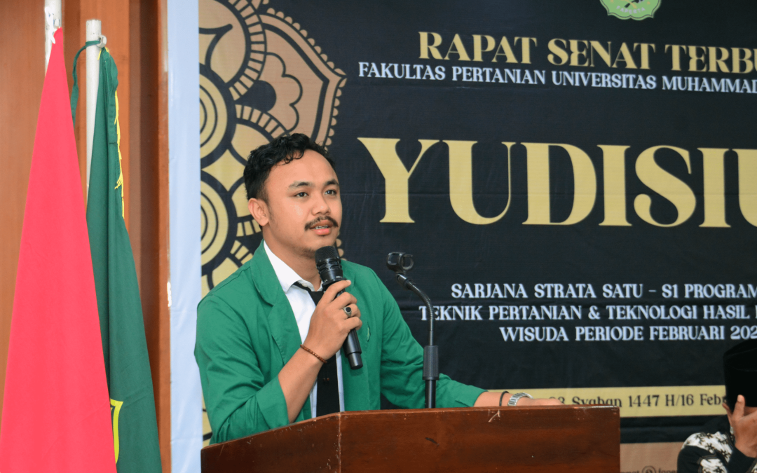 Menanam Harapan, Menuai Masa Depan : Mahasiswa Terbaik “Muh. Juni Aldi Irawan, S.T.P.”, Sampaikan Pesan Inspiratif Pada Yudisium FAPERTA UMMAT