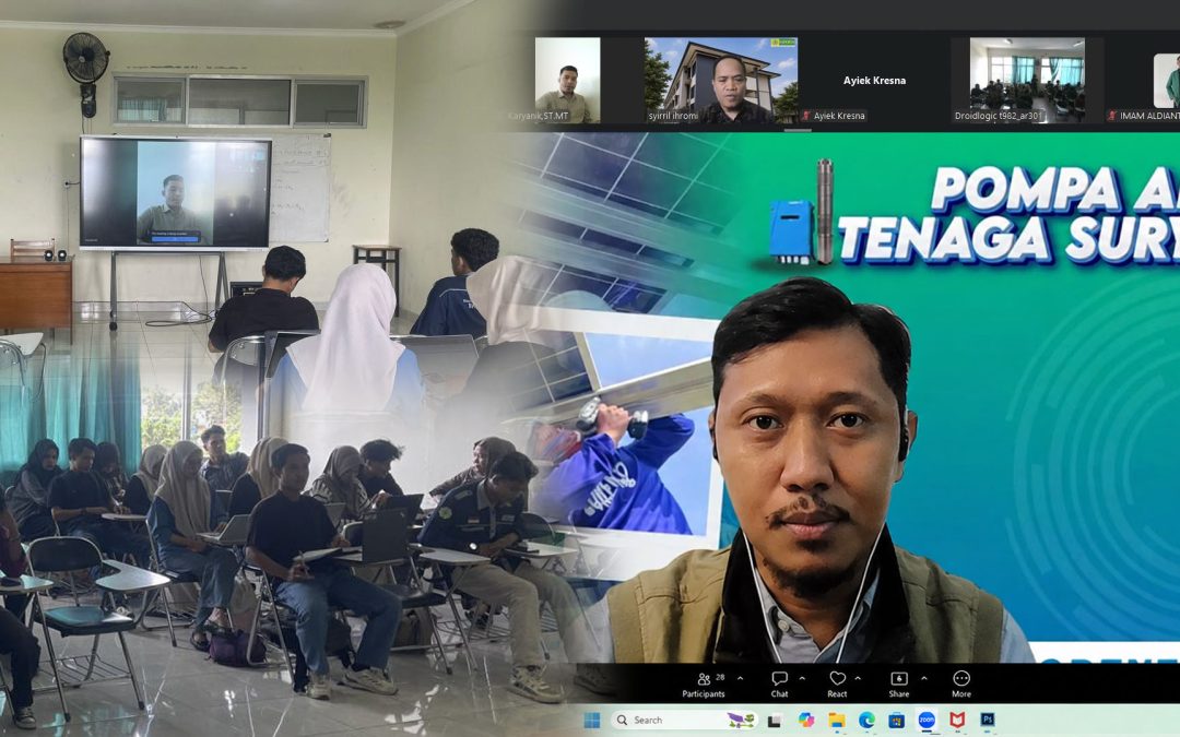 Kuliah Tamu FAPERTA UMMAT dan PT. Surya Teknologi Indonesia : Inovasi Pompa Air Tenaga Surya Menuju Pertanian Berkelanjutan dan Smart Farming