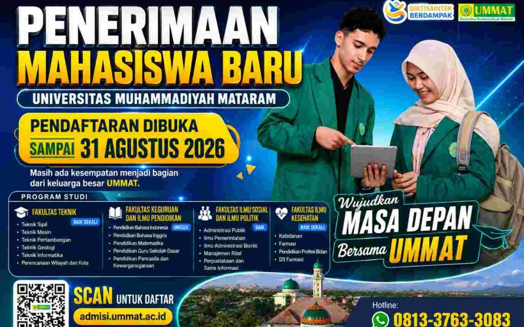 PMB FAPERTA UMMAT 2026 Masih Dibuka, Prodi S1 Teknik Pertanian dan S1 Teknologi Hasil Pertanian Siap Cetak Lulusan Inovatif Berdaya Saing