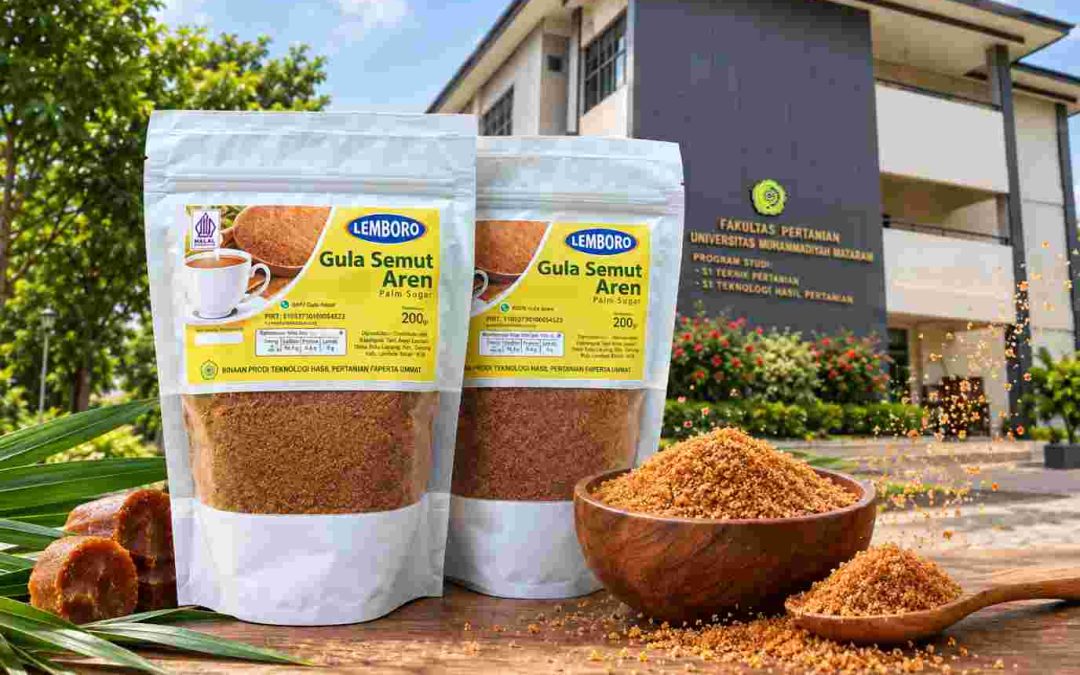 Lemboro Gula Semut Aren, Produk Unggulan Binaan Prodi Teknologi Hasil Pertanian FAPERTA UMMAT Dari KT. Batu Bolong Sejahtera Lombok Barat